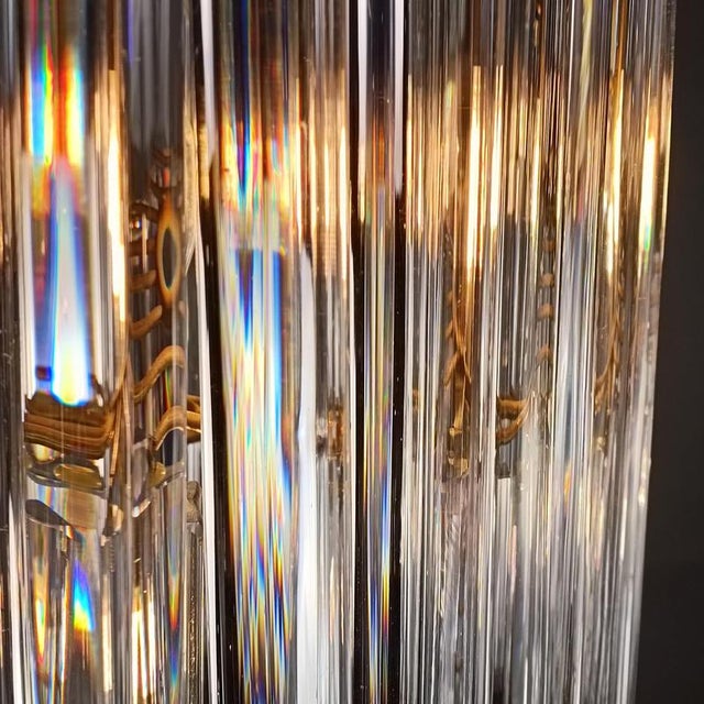 1960s Crystal Glas Trilobo Spiral Chandelier from Venini, 1960s For Sale - Image 5 of 16