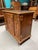 Antique Hand Carved Sideboard Cabinet, Berkey & Gay, Jacobean Revival, Walnut + Burl Wood, Glass Top, Attributed For Sale In New York - Image 6 of 8