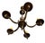 Metal Vintage Five Light Pewter Patina Chandelier With Dragon Scrollwork For Sale - Image 7 of 9
