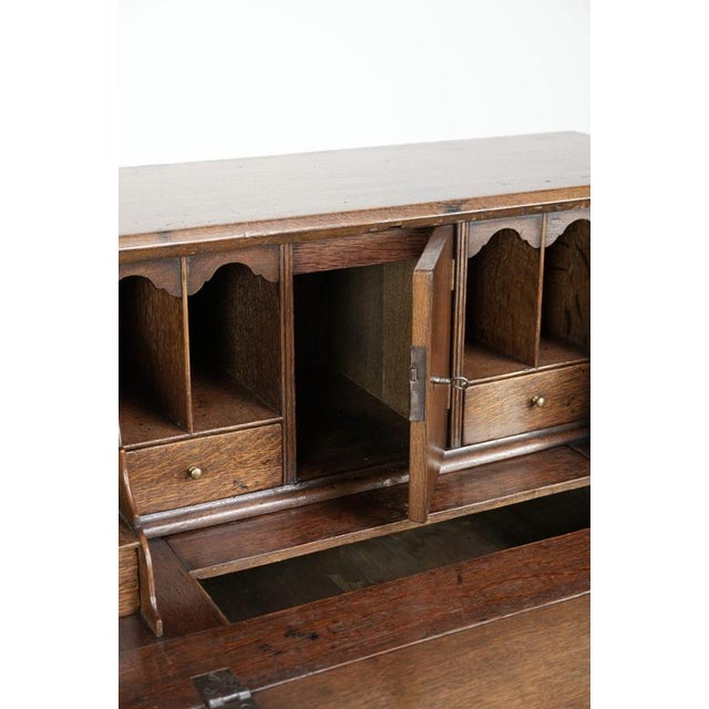 Antique English Oak Secretary, 18th Century For Sale - Image 10 of 16