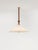 Nikho ii ceiling lamp in wood, brass and fabric by studio marine breynaert. Dimensions: w 56 x d 56 cm (height upon...