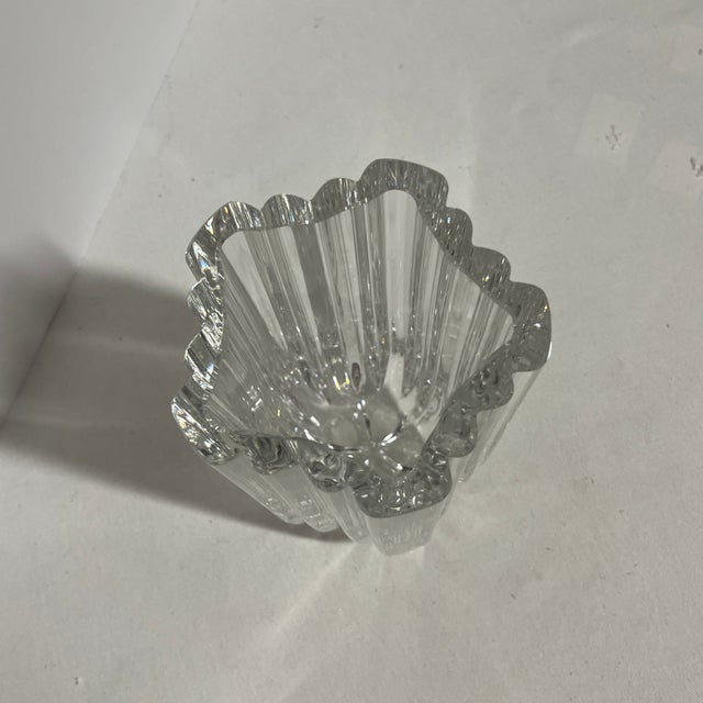 Kosta Boda Vintage Art Glass Crystal Vase From Kosta Boda by Anna Ehrner. For Sale - Image 4 of 6