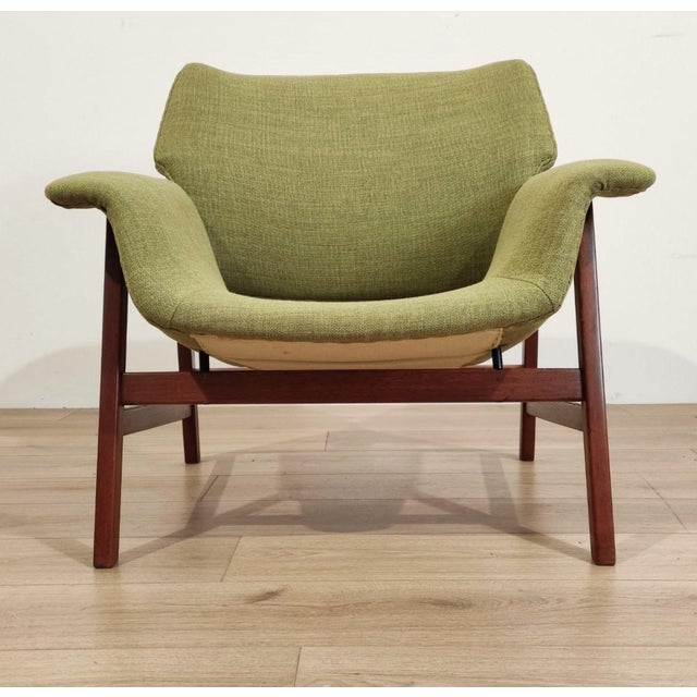 Armchair and Ottoman Mod. 849/849s by Gianfranco Frattini for Cassina, 1950s, Set of 2 For Sale - Image 6 of 12