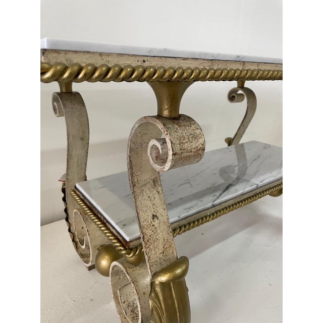 A Wrought Iron Table In The Style of Gilbert Poillerat, 1940 For Sale - Image 16 of 18