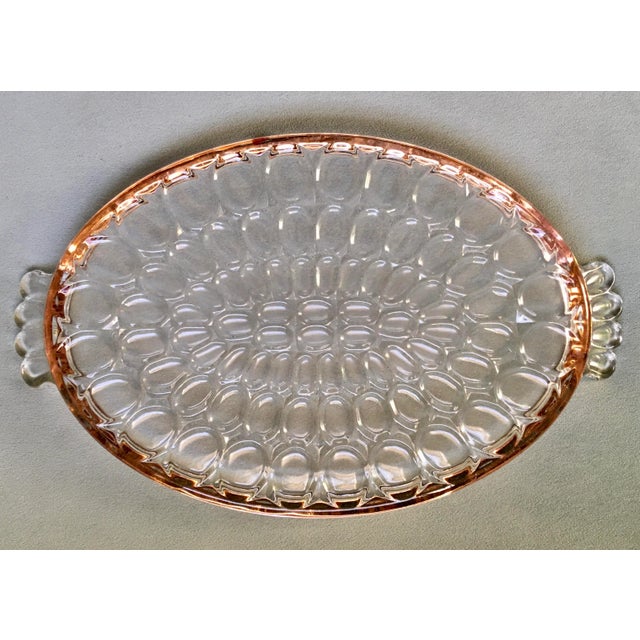 Vintage Jeanette Thumbprint Gold Trimmed Glass Iced Tea Set- 6 Pieces For Sale In Jacksonville, FL - Image 6 of 13