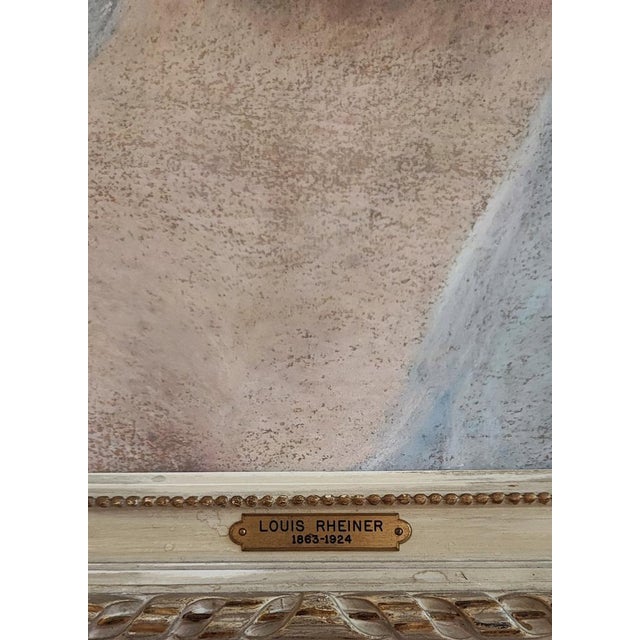 Paper Louis Rheiner, Louis Rheiner, Portrait of Actress Eleonora Duse, Pastel on Paper, Framed, 1890s, Pastel & Paper For Sale - Image 7 of 14