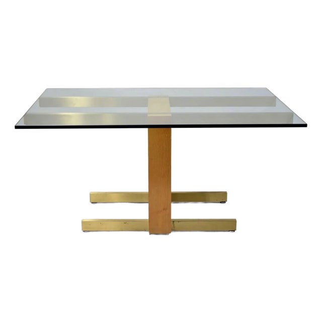 Vladimir Kagan Blonde Cubist Dining Table, 1960’s For Sale