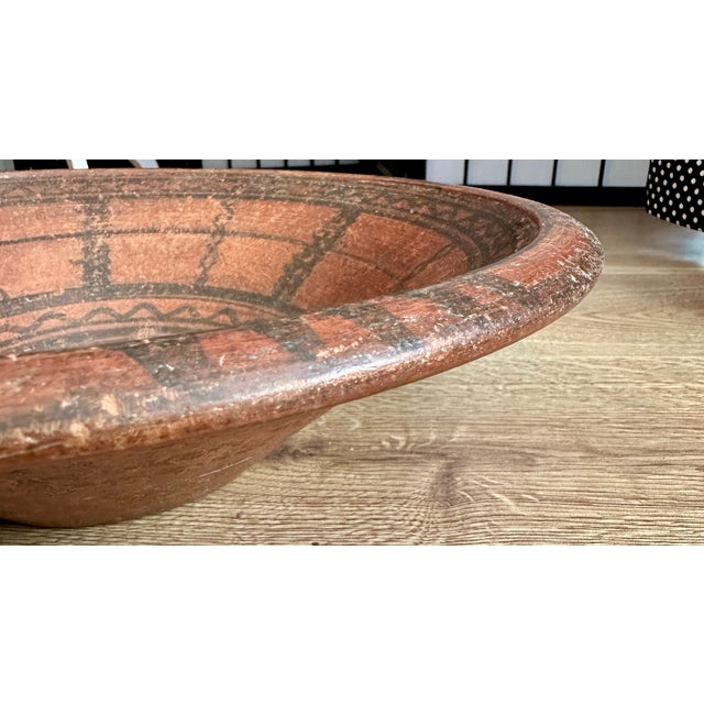 Early 19th Century 19th Century Ancient Swat Valley Yousafzai Tribal Terracotta Bowl For Sale - Image 5 of 11