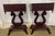 Wood Antique American Empire Style Mahogany Lyre Parlor Tables With Distinct Italian Marble Tops - A Pair For Sale - Image 7 of 10
