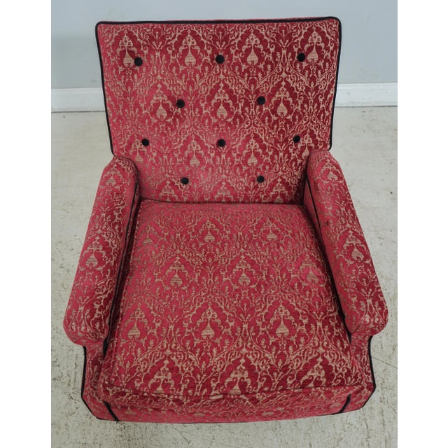Age: Approx: 10 Years Old Details: Down Seat Cushion Black Tufted Back High Quality Upholstery Offered @ Fraction Original...