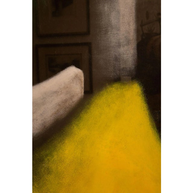 Vintage Larry Laslo Mixed Media Abstract Landscape Painting on Paper Custom Framed For Sale In Miami - Image 6 of 10
