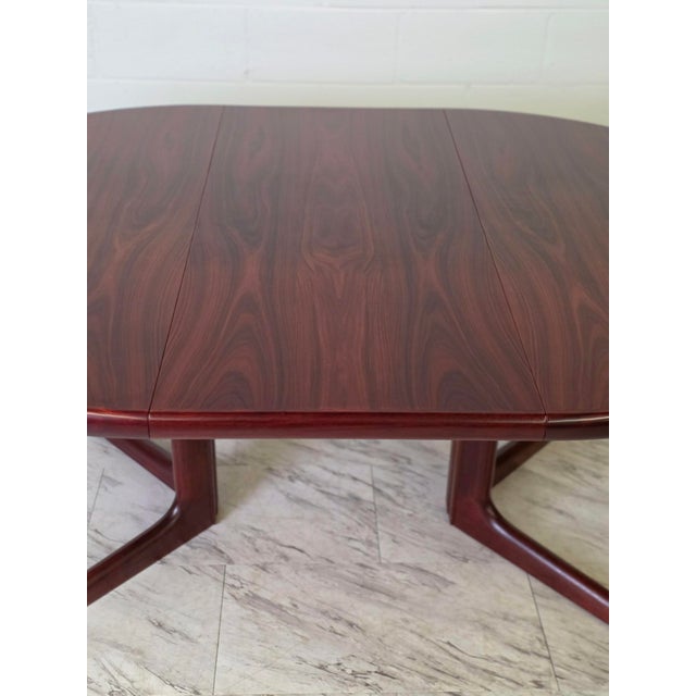 Mid-Century Modern Late 20th Century Danish Rosewood Dining Table Attributed to Skovby For Sale - Image 3 of 10