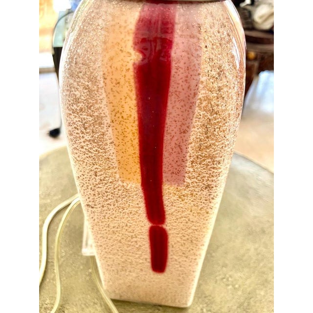 Lancetti Milano Table Lamp in Murano Glass, 1980s For Sale - Image 9 of 11