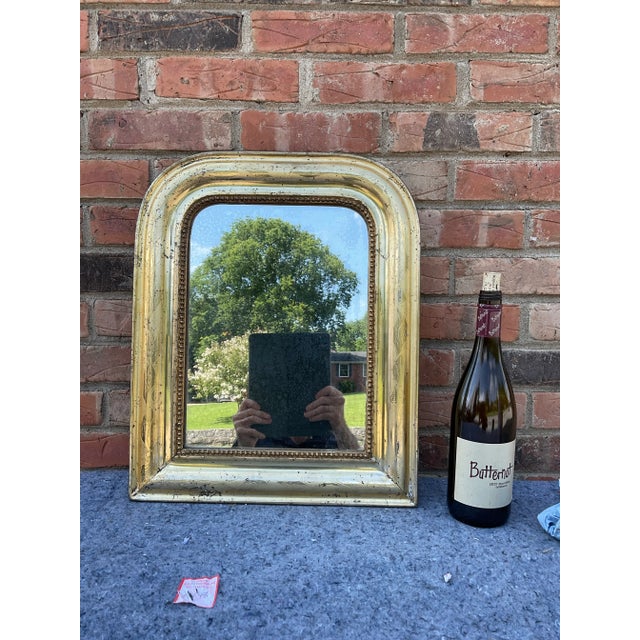 Glass Antique Louis Philippe Mirror For Sale - Image 7 of 7