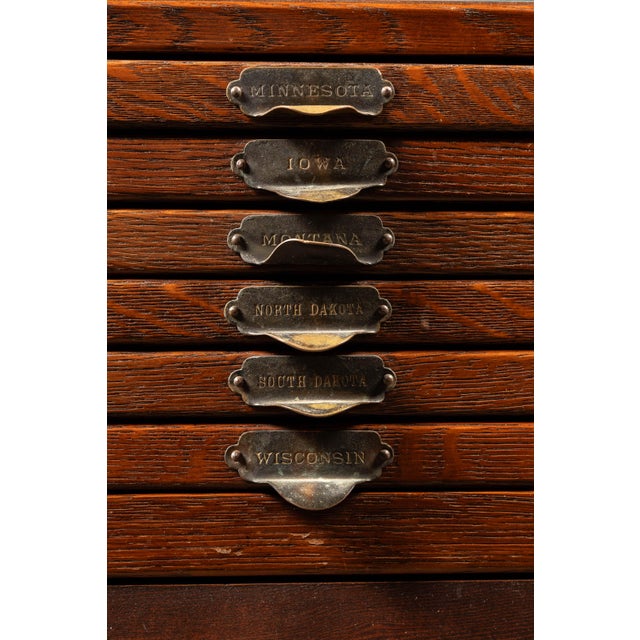 Pair of Late 19th Century Map Cabinets With Period-Appropriate Maps For Sale - Image 9 of 18