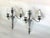 Art Deco 1920s Neoclassical Silverplate Electric Sconces - Rewired - Set of 2 For Sale - Image 3 of 8