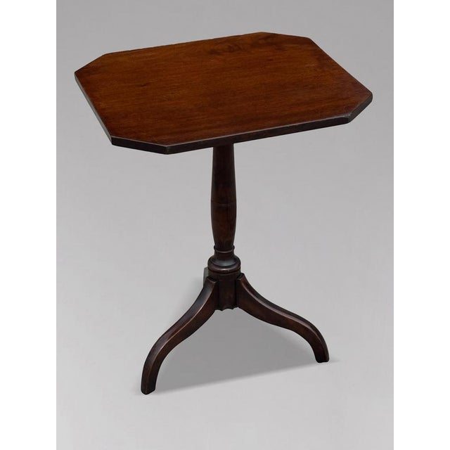 Wood 18th Century George III Mahogany Tripod Table, 1790 For Sale - Image 7 of 8