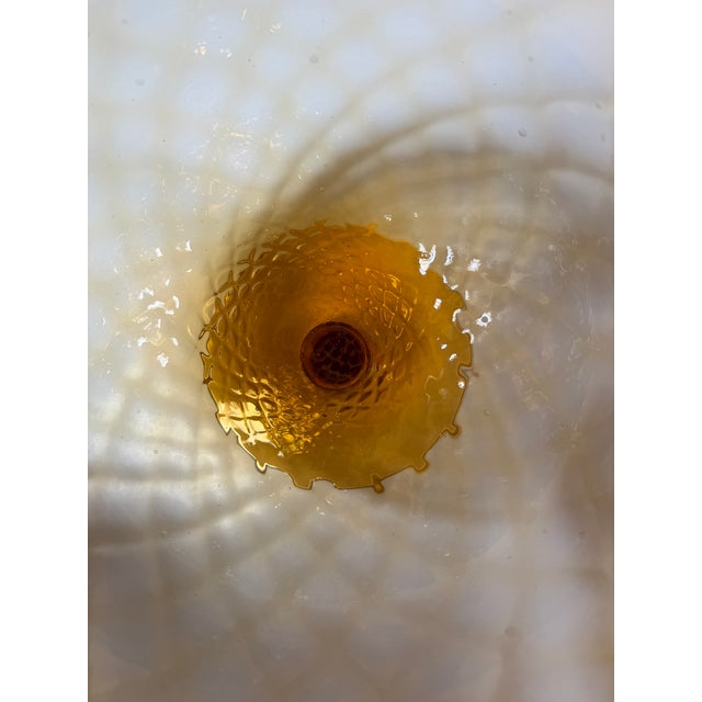 Empoli Italian Amber Glass Vase For Sale - Image 4 of 12