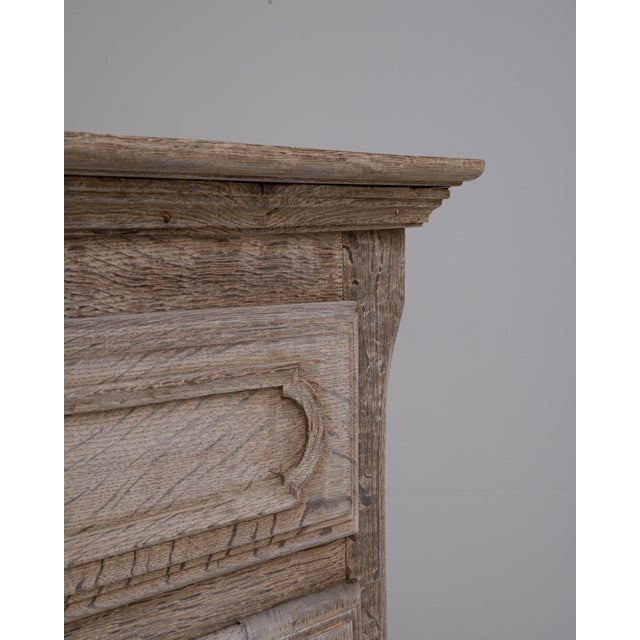 1900s French Oak Buffet With Paneled Door For Sale - Image 11 of 18