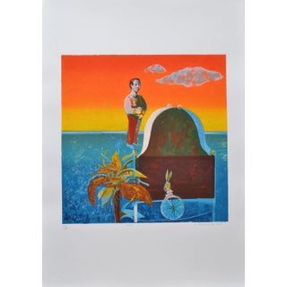 Luigi Rincicotti, I Dodici Mesi, August Lithograph For Sale