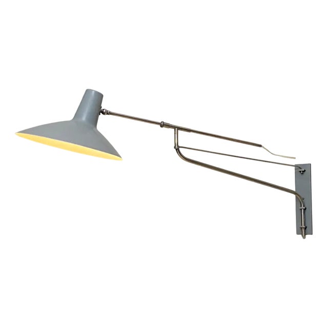 Vintage Adjustable Wall Lamp, 1950s For Sale