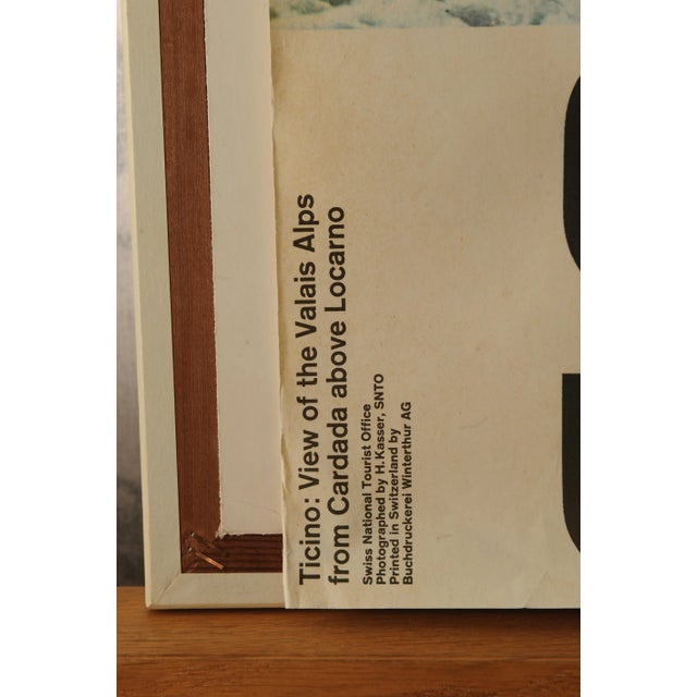 1960s Swiss National Tourist Office Travel Advertising Lithograph by H Kasser from Buchdruckerei Winterthur AG, 1970s For Sale - Image 5 of 8