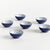 Set the table with a composition in blue. This little stoneware dip bowl set with modern grid design is also perfect for...