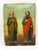 A 19th-century devotional icon of the Apostles Peter and Paul, painted in oil on a wood panel. Pre-revolutionary Cyrillic...