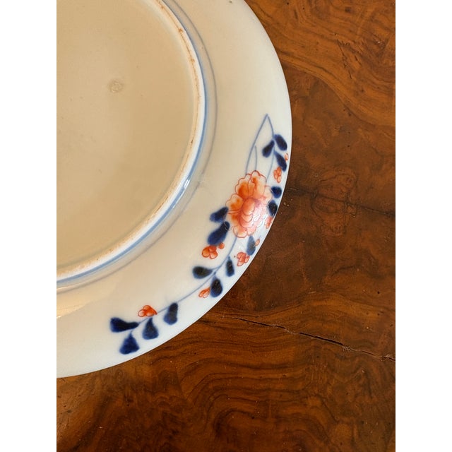 Antique Japanese Hand Painted Imari Plate, 1860s For Sale - Image 6 of 10