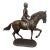 Antique-Style Bronze Equestrian Sculpture of a Young Rider For Sale
