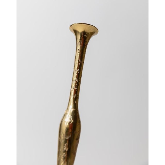 Small Vintage Brass Vase, 1960s For Sale - Image 8 of 12