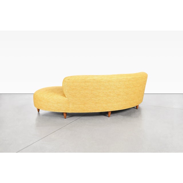 Wood Mid-Century Modern "Cloud" Sofa After Vladimir Kagan, 1980s For Sale - Image 7 of 12