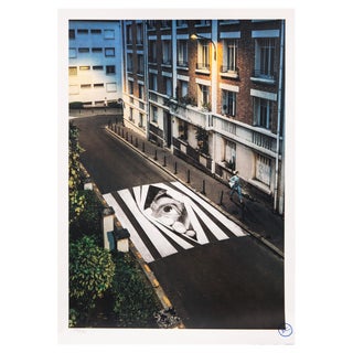 JR, Finding Hope, Night View, Paris, France, 2020, Lithograph For Sale