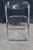 1970s Set of 8 Italian Mid Century Modern Acrylic Lucite Tubular Chrome Folding Chairs For Sale - Image 9 of 9