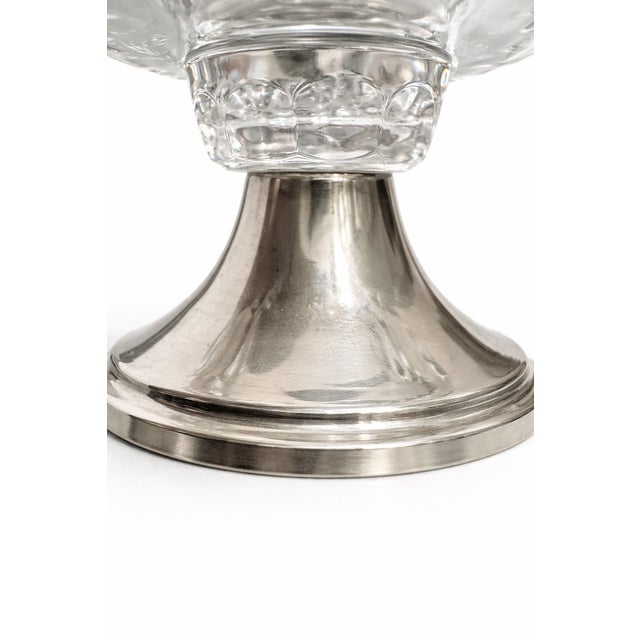 Mid-Century Modern Crystal and Silver Centrepiece by C.J. Stok, 1950 For Sale - Image 6 of 8