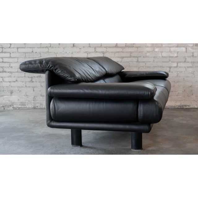 1980s Postmodern Leather Alanda Sofa by Paolo Piva for B&b Italia For Sale - Image 12 of 18