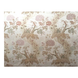 Scalamandre Louis XV-Style Floral Scrolls Silk Brocade Fabric - 3 Yards For Sale