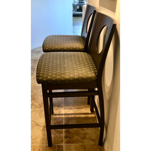 Wood Altalia Barstools For Sale - Image 7 of 9