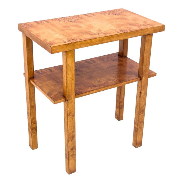 Art Deco Side Table, Poland, 1950s For Sale