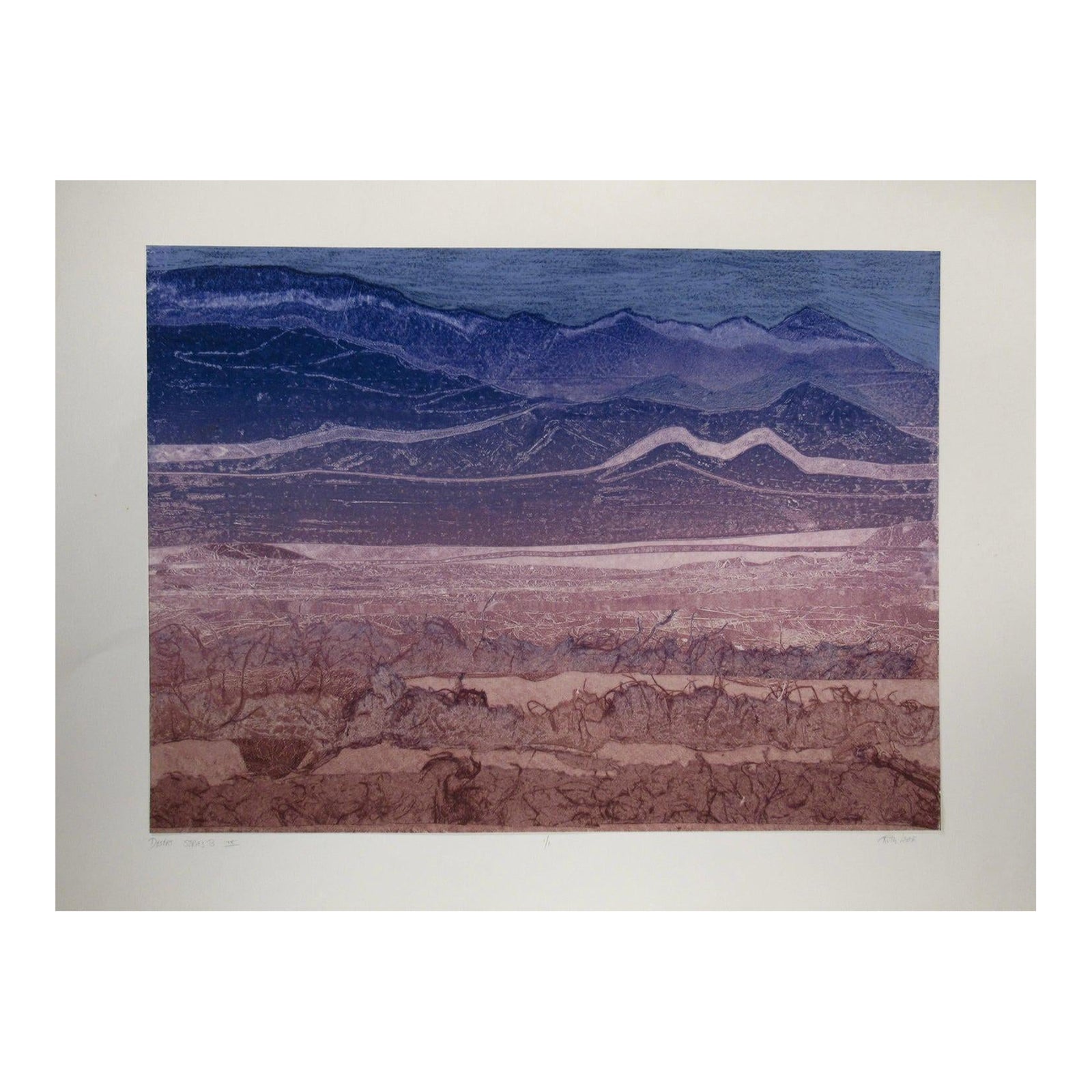 Ruth Leaf Desert Series B C. 1990 Original Print | Chairish