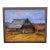 Vintage Rustic Barn Landscape Painting Signed For Sale