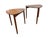 Mid-Century Danish Modern Guitar Pick Nesting Tables - Set of 2 - Refinished! For Sale - Image 4 of 7