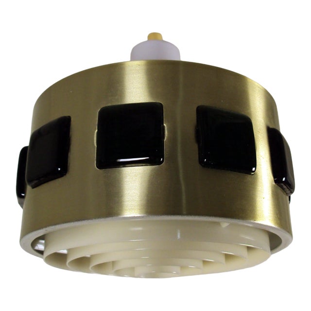 Mid-Century Modern Swedish Spun Aluminum Pendant by Erik Hoglund And For Sale