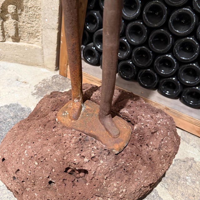 1950s Mid Century Bronze Sculpture of a Standing Figure Tette De Femme For Sale - Image 5 of 12