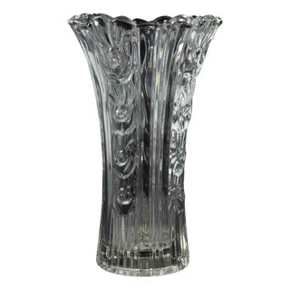 Vintage Clear Art Glass Vase, Italy, 1970s For Sale