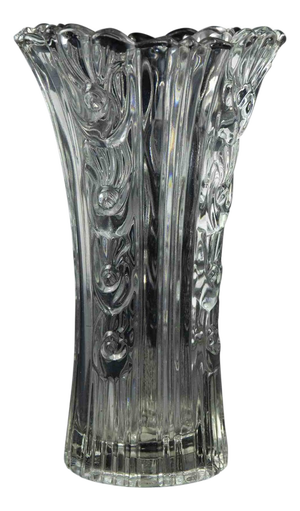 Vintage Clear Art Glass Vase, Italy, 1970s