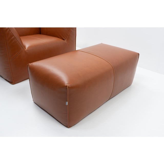 Set of Vintage Le Bambole Lounge Chair and Ottoman by Mario Bellini for B&B Italia, 2000s For Sale - Image 9 of 12