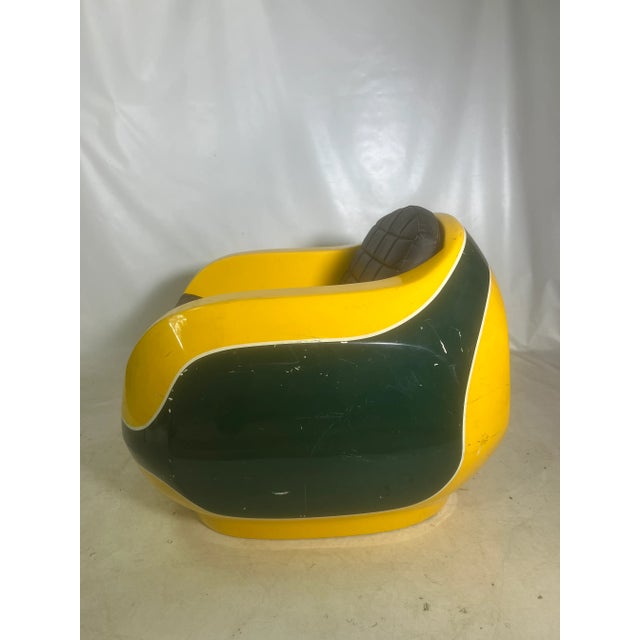 1960s Fiberglass Armed Pod Chair From Snowmobile Dealership For Sale In New York - Image 6 of 12