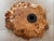 Beautiful vintage Burl wood Ikebana Measures 14” x 14” x 2.5” Freeform shape With removable Kenzan insert