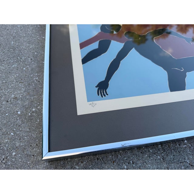Metal Vintage Signed Surrealist Horse and Nude Figure Limited Edition Serigraph For Sale - Image 7 of 11